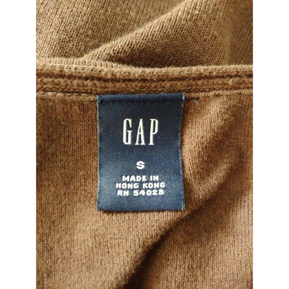 Gap Y2K Brown Sleeveless Sweater Camisole Tank Top Built in Bra S - Picture 9 of 10